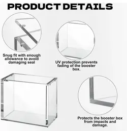 Pokemon ETB Acrylic Case 8mm For Elite Trainer Box Display Storage Case UV SAFE - Image 5