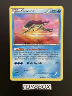 Carte Pokemon Suicune Holo 30/122 / Bloc XY Rupture Turbo / Bon Etat FR - Image 2