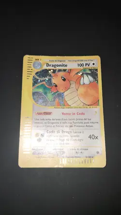 Carta Pokemon Dragonite Expedition 9/165, Holo, ITALIANO , condizioni Poor - Image 1