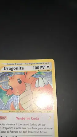 Carta Pokemon Dragonite Expedition 9/165, Holo, ITALIANO , condizioni Poor - Image 5