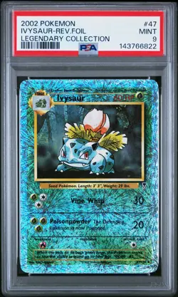 Ivysaur Reverse Holo PSA 9 2002 Pokemon Legendary Collection #47 - Image 1