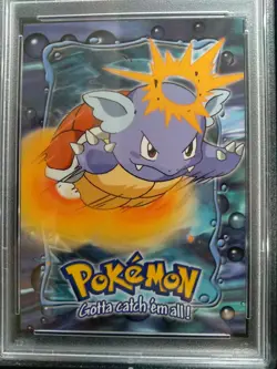 Graded PSA 9 1999 Topps Pokemon WARTORTLE #8 #E8 Movie Edition MINT - Image 2