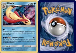 2017 Pokemon, Crimson Invasion, #27/111 Milotic, Holo Rare - Image 1
