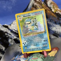 Blastoise - 002/130 Pokemon Base Set 2 - WOTC Holo 🌊 HP / Damaged - Image 3