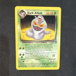 Pokemon Dark Arbok Team Rocket 19/82 60HP Rare Regular Unlimited English - Image 1