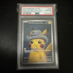 Pokemon Pikachu with Grey Felt Hat Van Gogh 085 Promo PSA 10 Graded GEM MINT - Image 1