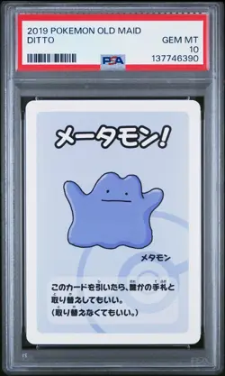 2019 POKEMON OLD MAID DITTO PSA 10 - Image 1