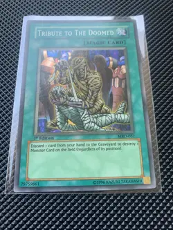 Tribute to The Doomed MRD-057 Super Rare 1st Edition Metal Raiders Yu-Gi-Oh OBO - Image 4