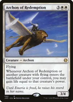 CR MTG Magic Jumpstart 090 Archon of Redemption - Image 1