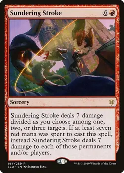 MTG Thorne of Eldraine 144/269 Sundering Stroke - Image 1