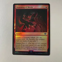 Magic the Gathering LoTR #150 Swarming of Moria Foil - Image 1