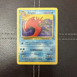 Pokemon TCG - Kingler - 38/62 - Fossil - NM Unlimited Uncommon (1999) - Image 1