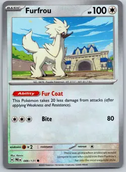 Furfrou (Master Ball) - 088/131 - Pokemon Prismatic Evolutions NM - Image 1