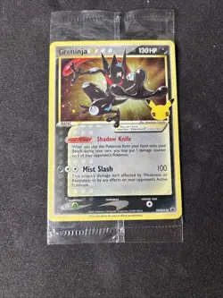Pokemon TCG Greninja Gold Star SWSH144 Celebrations Black Star SEALED PROMO - Image 4