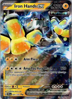 Iron Hands ex - 031/131 SV: Prismatic Evolutions Holo Pokemon TCG NM - Image 1