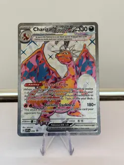 2024 Pokemon Scarlet & Violet Charizard ex #56 Black Star Promo - NM - Image 1