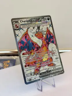2024 Pokemon Scarlet & Violet Charizard ex #56 Black Star Promo - NM - Image 3