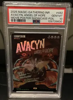 2025 MTG INR Avacyn, Angel Of Hope Movie Poster Showcase - Foil #482 PSA 10 - Image 1