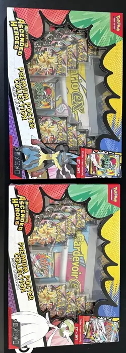 Ascended Heroes Premium Poster Collection Lucario & Gardevoir SHIPPED TODAY🚚🔥 - Image 1