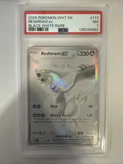 Pokemon TCG Reshiram Ex 173/086 White Flare PSA 7 - Image 1