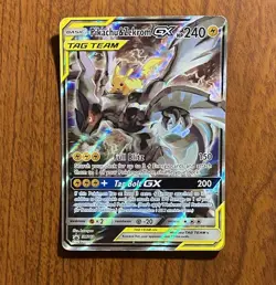 Pikachu & Zekrom GX SM168 Promo SM Black Star Promo Pokemon MP-HP - Image 1