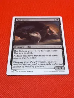 MTG Rat Colony(White Border) Mystery Booster 2 Regular - Image 2