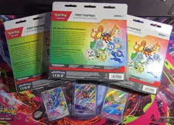 3x Pokemon First Partner Illustration Collection Box + Popplio,Litten, & Rowlet - Image 3