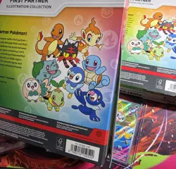 3x Pokemon First Partner Illustration Collection Box + Popplio,Litten, & Rowlet - Image 4