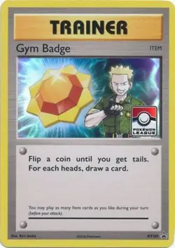 Gym Badge (Lt. Surge) - XY205 - 2017 Pokemon League Exclusive - Holo NM, English - Image 1