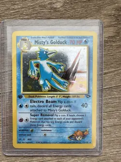 Pokemon Misty's Golduck 1st Edition Holo Gym Challenge 12/132 Rare 2000 - Image 1