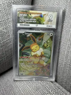 Eevee 173 Pokemon Center Stamped ACE Mint 9 Prismatic Evolutions - Image 1