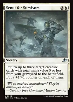 Scout for Survivors x4 4x Edge of Eternities NM MTG - Image 1