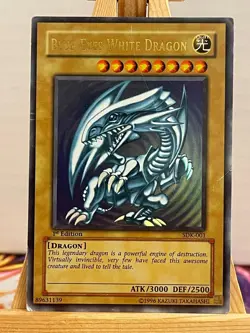 Blauaugiger W. Drache SDK-001 Ultra Rare Asian Englisch 1st Edition YUGIOH - Image 1