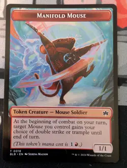 Manifold Mouse Token - Bloomburrow - NM T0018 MTG BLB Magic The Gathering - Image 1