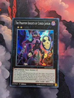 The Phantom Knights of Cursed Javelin - MACR-EN042 Super Rare 1st Edition Yugioh - Image 1