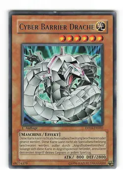 Yugioh CYBER BARRIER DRACHE , dp04-de002 Rare deutsch Excellent - Image 1