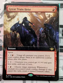 Great Train Heist (Extended Art) Outlaws of Thunder Junction Regular - NM #331 - Image 1