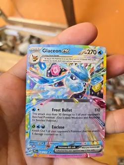 Pokemon TCG Glaceon EX Prismatic Evolutions Double Rare Holo Card 026/131 SV - Image 1