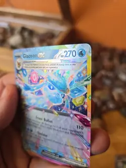 Pokemon TCG Glaceon EX Prismatic Evolutions Double Rare Holo Card 026/131 SV - Image 3