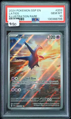2024 Latios #203 Illustration Rare PSA 10 Pokemon Card - Image 1