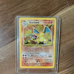 Pokemon Charizard 4/102 Base Set Holo Rare 120 HP Card English 1999 - Image 1