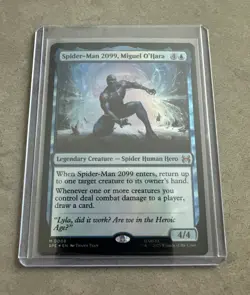 Spider-Man 2099 Miguel O'Hara SPE 0008 FOIL Spider Man MTG Card NM - Image 3