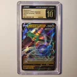 Graded Pokemon Card JPN Rayquaza V 107/172 s12a VSTAR Universe CGC Pristine 10 - Image 2