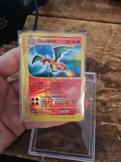 Pokemon TCG Charizard Expedition Base Set Holo Rare Card 6/165 Reverse Holo - Image 2