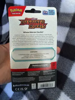 NEW & SEALED Pokemon Destined Rivals Blister Pack w/ TCG Holo Eevee Promo Card! - Image 4