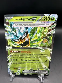 Pokemon TCG Teal Mask Ogerpon EX Twilight Masquerade Card 025/167 Sv06 - Image 1