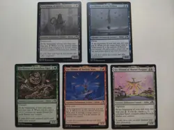 Go-Shintai Set Of 5 Kamigawa Neon Dynasty Shrine Enchantment MTG Magic - Image 1