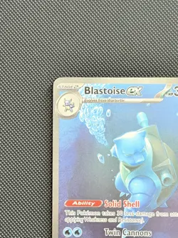 Pokemon TCG Blastoise EX Scarlet & Violet 151 Card 200/165 Near Mint Condition - Image 3