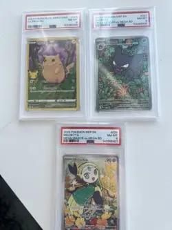 Pokemon TCG Graded Cards Lot All PSA 8, 3 Cards - Image 1