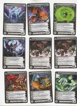 Chaotic lot #061. Lot of 9 M'arrillian creature cards. All MAX Energy - Image 1